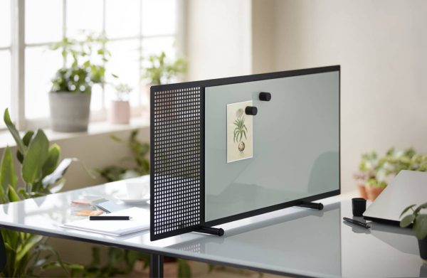 Trennwand mit Glas- und Filzelement von Chat Board