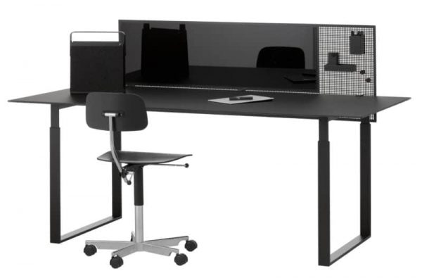 Squad Trennwand von Chat Board mit Tischklemme in schwarz